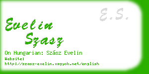 evelin szasz business card