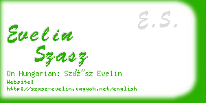 evelin szasz business card